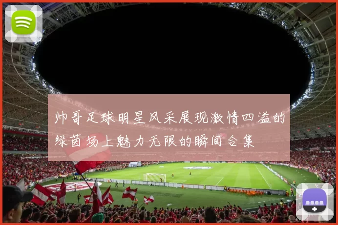 帅哥足球明星风采展现激情四溢的绿茵场上魅力无限的瞬间合集